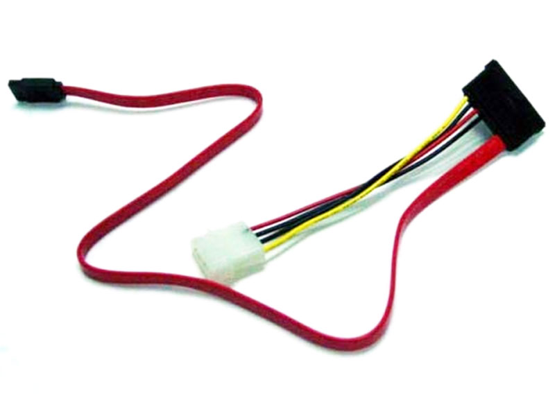 Serial ATA Combo Power and Data Cable 20 inch Red