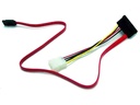 Serial ATA Combo Power and Data Cable 20 inch Red