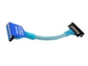 UV Reactive Blue Translucent Silver Braided 10in Single IDE