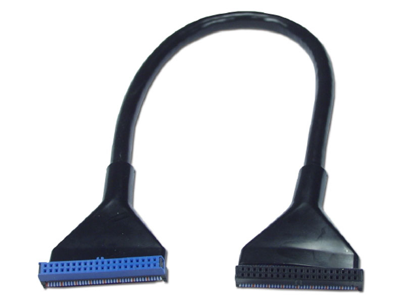 [CBID01182BK] Black 18inch Single IDE ULTRA ATA Cable, 40c/80p 2 conn 0-18