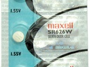 [BASOMA376] Maxell 376 SR626W 1.55V Silver Oxide Micro Coin Battery 1PC