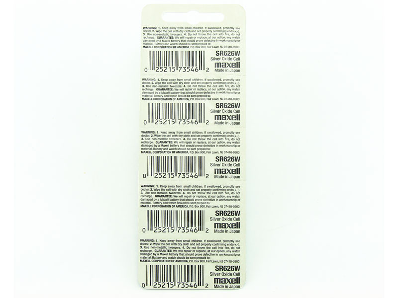 Maxell 376 SR626W 1.55V Silver Oxide Micro Coin Battery 1PC