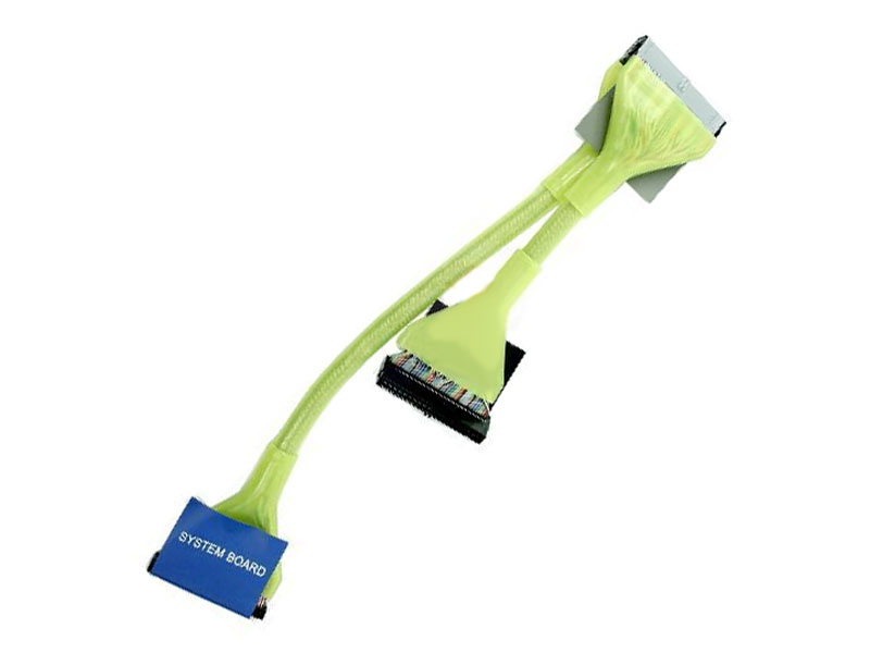 [CBID01183YT] IDE ATA Round Cable UV Yellow Fluorescent 18 inch 3 connector