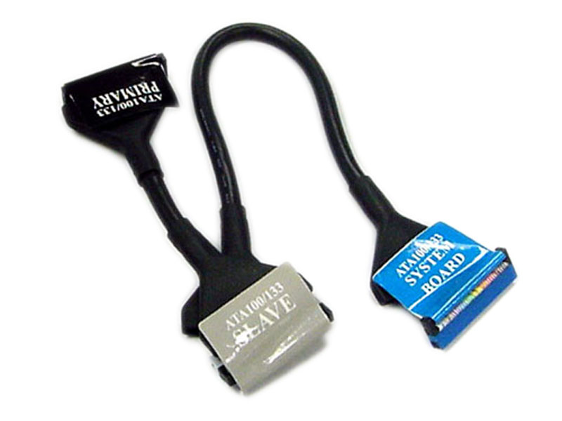 [CBID01243BK] Black 24in Dual IDE ULTRA ATA Cable, 40c/80p 3conn 0-18-24