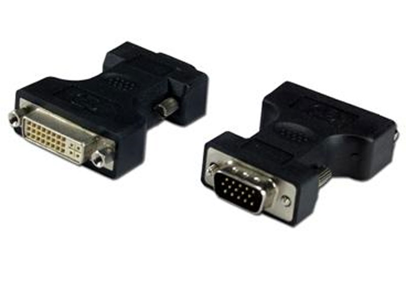 [CBAD01DVMF] Adapter Cable DVI Analog Female to HD15 Male BLACK