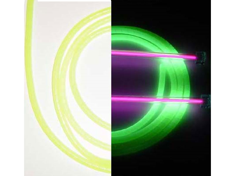 Yellow UV Reactive Neon Spiral Wrap, 1/4in OD, Price per ft.