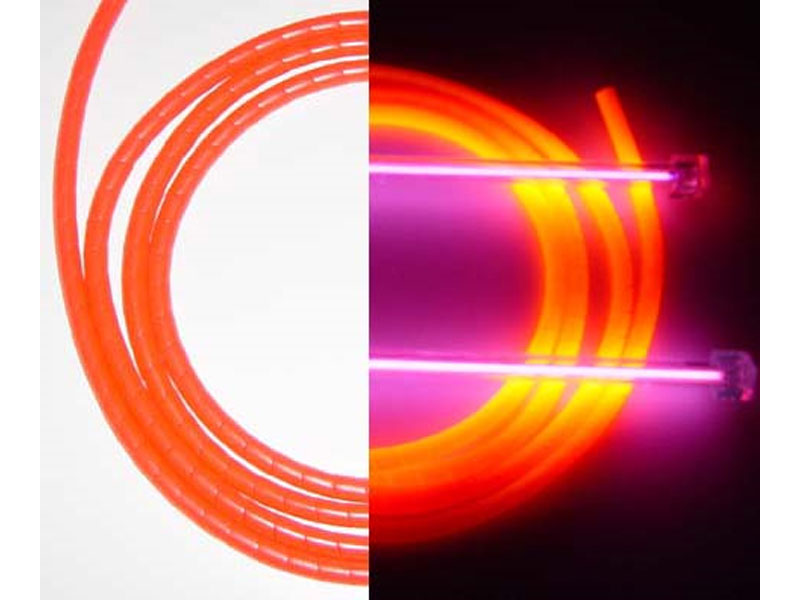 [CBMI01SW14RE] Red UV Reactive Neon Spiral Wrap, 1/4in OD, Price per 1 foot