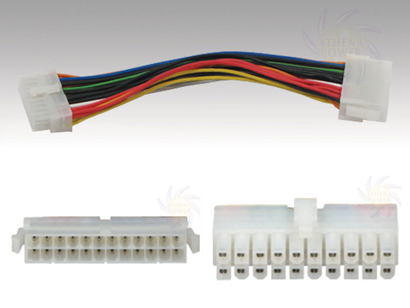 [CBPO012420] ATX Power Supply 24pin to 20pin converter cable, 12in Cable-24/20