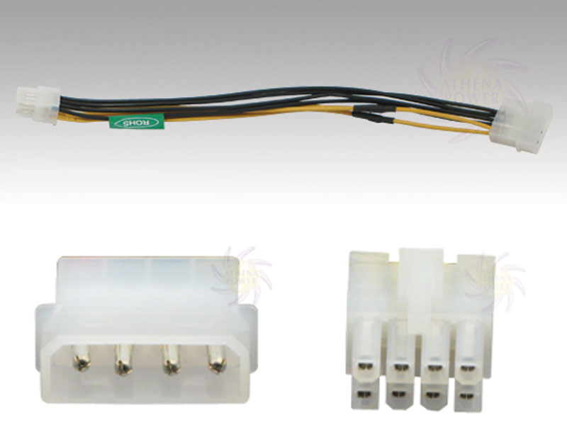 [CBPO014P8P] 4 Pin(HD MALE) to 8 Pin(EPS-12V FEMALE) Converter Cable