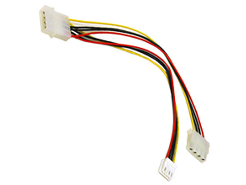[CBPO01553] Internal 5.25 Male/Female to 3.5 Female Power Adapter, 6in
