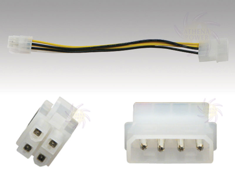 [CBPO01HD4P] P4 12V Power Adapter Cable 4pin(HD)-4pin(P4-12V)