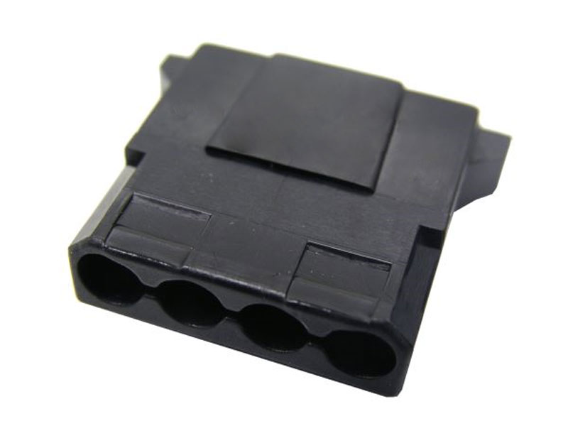 [CBPOMO5FBK] 4-pin Female Molex Connector 5.25 Drive Type from PSU, BLACK