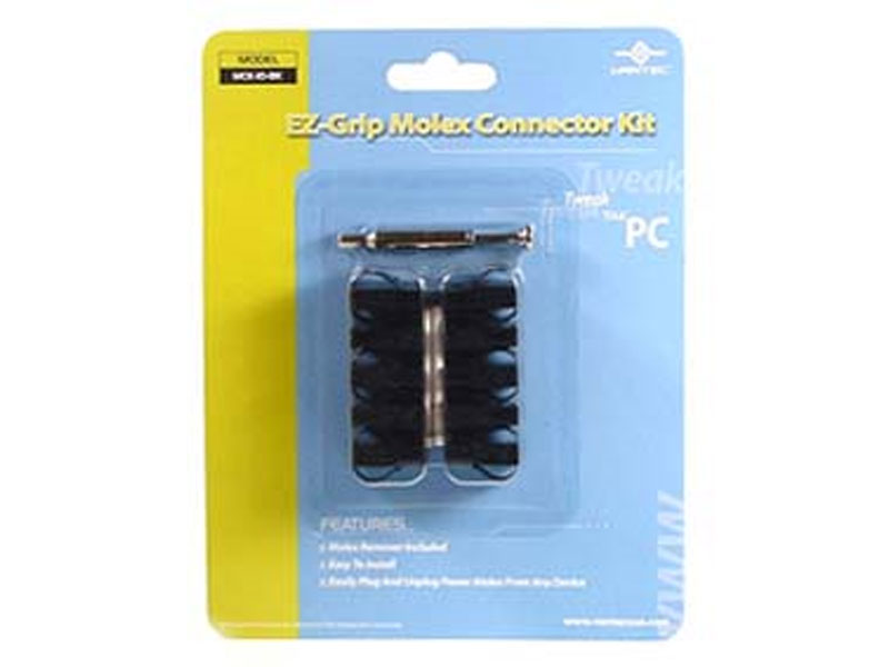 Vantec MCK-10-BK Molex Connector Kit, BLACK