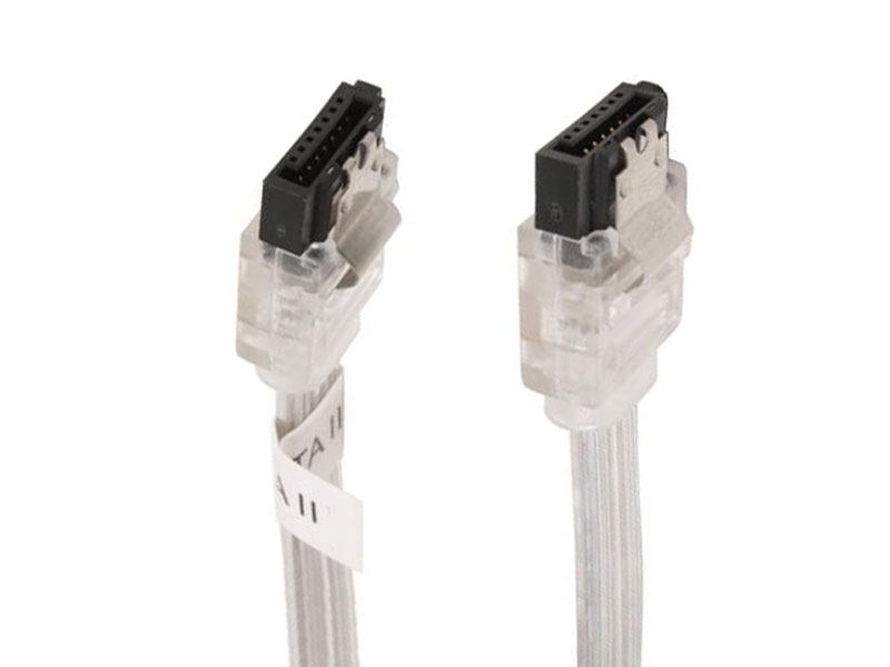 [CBSAOK1SI] SILVER SATA II 3Gbs Cable 10in Straight to Straight SILVER