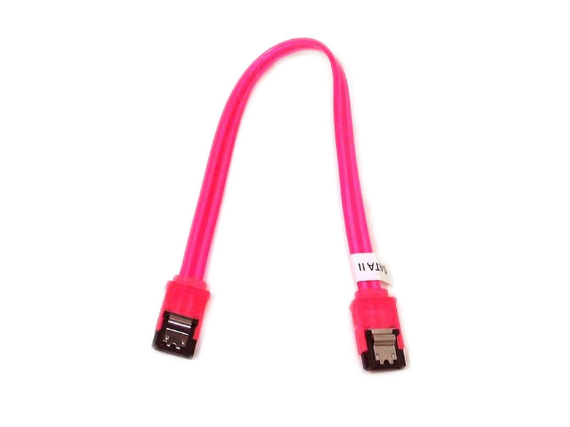 UV RED SATA II 3Gbs Cable 10in Straight to Straight UV RED