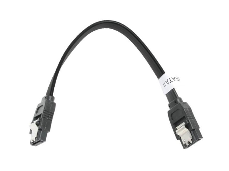 [CBSAOK6BK] BLACK SATA II 3Gbs Cable 6in Straight to Straight BLACK
