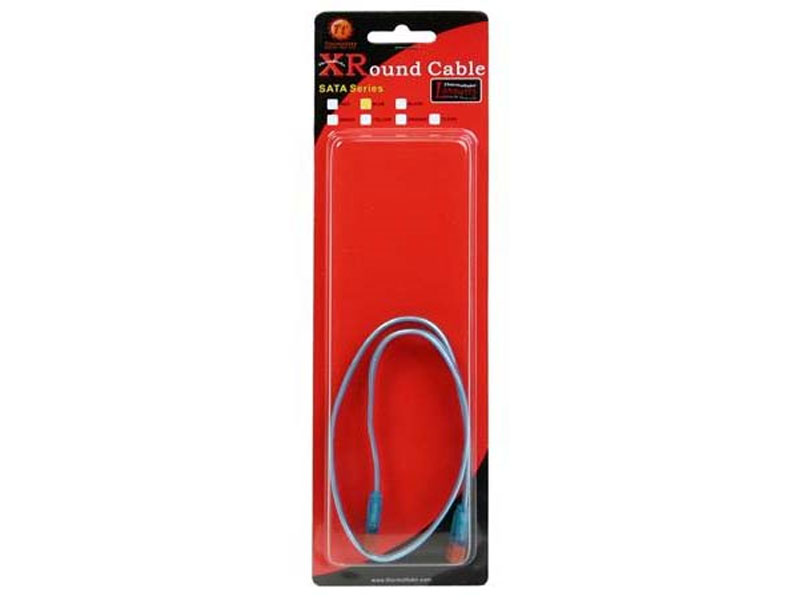 [CBSATT2096] Thermaltake A2096 XRound UV Blue 18" SATA Cable