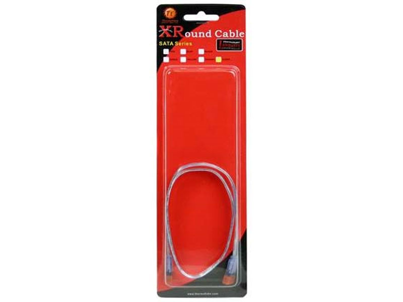 [CBSATT2101] Thermaltake A2101 XRound UV Clear 18" SATA Cable