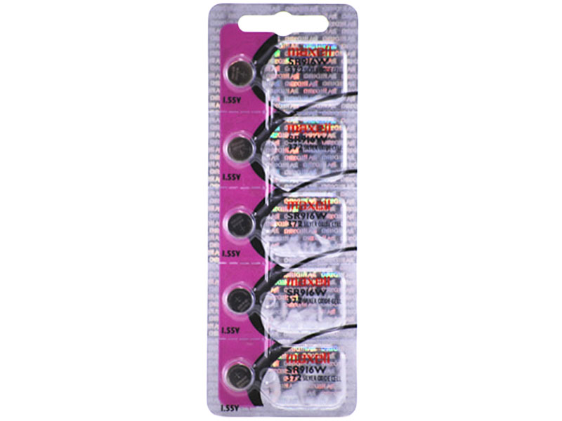 [BASOMA372] Maxell 372 SR916W 1.55V Silver Oxide Micro Coin Battery 1PC