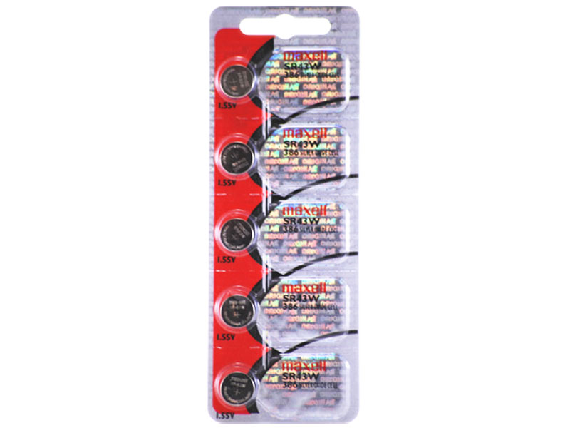 [BASOMA386] Maxell 386 SR43W 1.55V Silver Oxide Micro Coin Battery 1P
