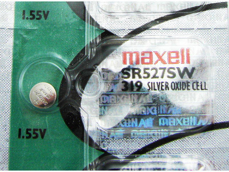 [BASOMA319] Maxell 319 SR527SW 1.55V Silver Oxide Micro Coin Battery 1PC