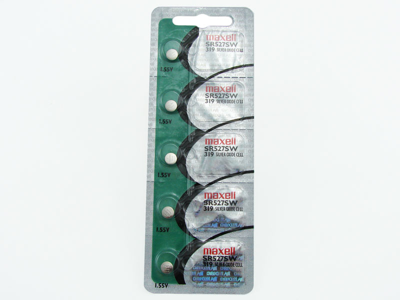 Maxell 319 SR527SW 1.55V Silver Oxide Micro Coin Battery 1PC