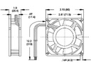 [FA12TMBT3] Top Motor 120mm x 25.4mm Double Ball Bearing Variable RPM 3p