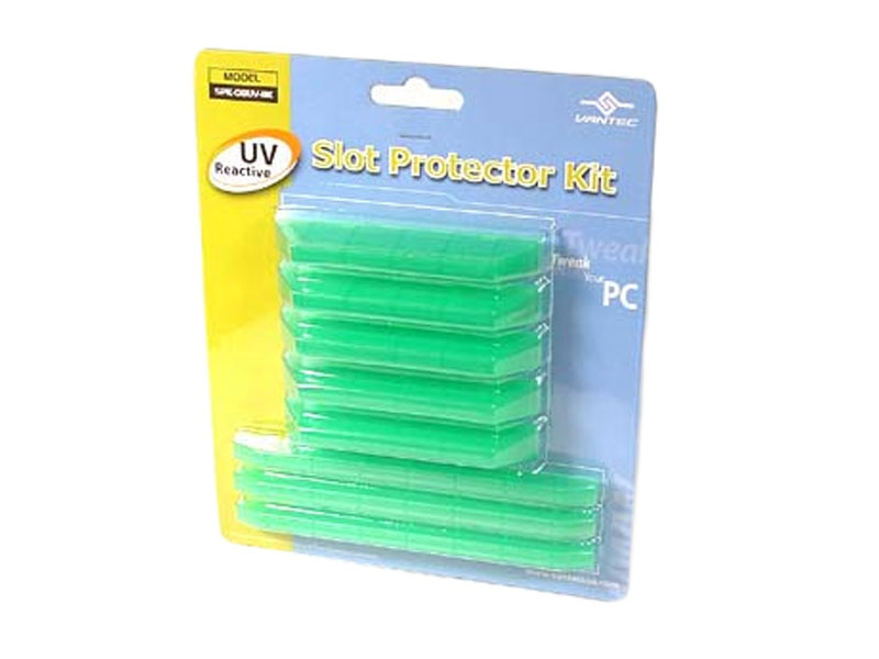 Vantec SPK-08UV-GR GREEN Slot Protector Kit, UV Sensitive
