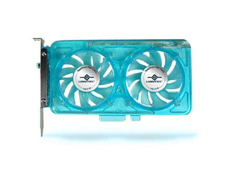 [FASLVAFC7B] Vantec SP-FC70-BL UV LED Blue Spectrum Fan Card