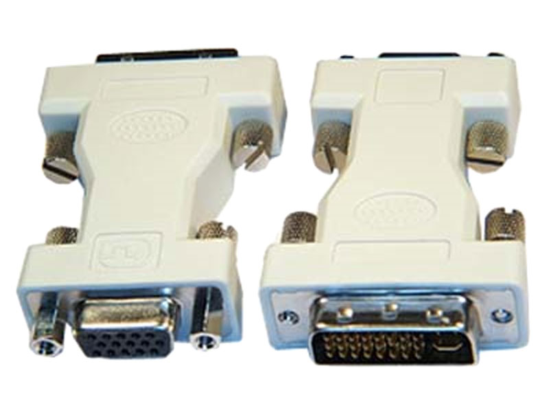 [CBAD01DIFM] Adapter Cable DVI-I Male 24 5M to HD15 Female WHITE
