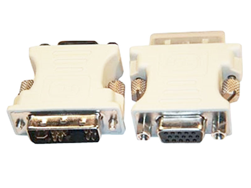 [CBAD01DVFM] Adapter Cable DVI Analog Male to HD15 Female WHITE