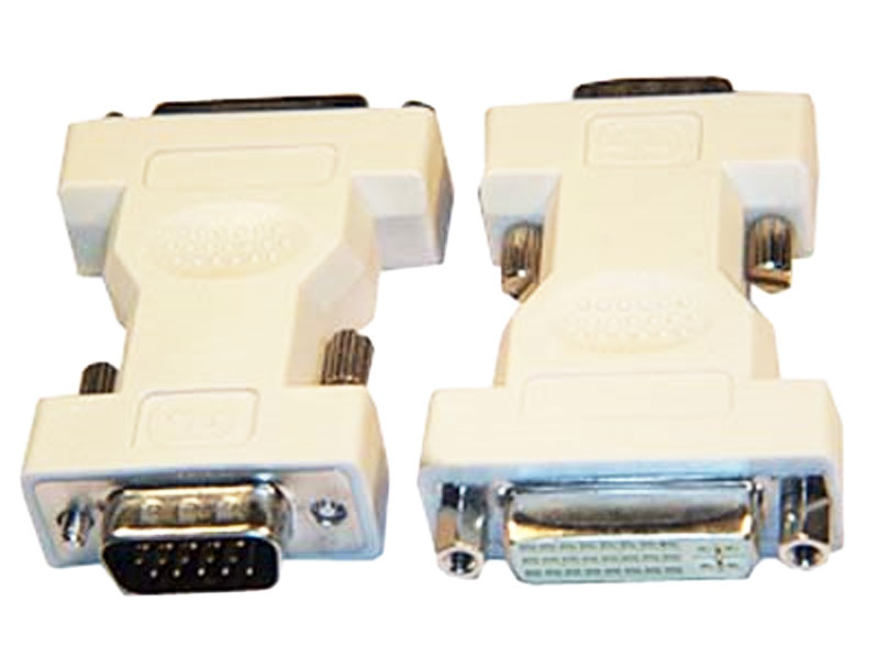 [CBAD01DIMF] Adapter Cable DVI-I Digital Female to HD15 Male WHITE