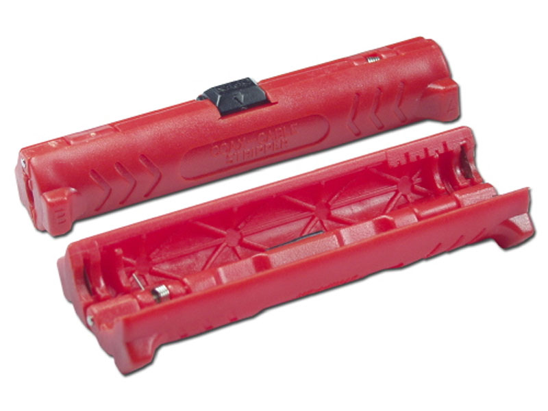 [ACTOQVSTRP] QVS TLSTRIP CAT5E/6 RJ45/RG58 to RG6 General Cable Stripper