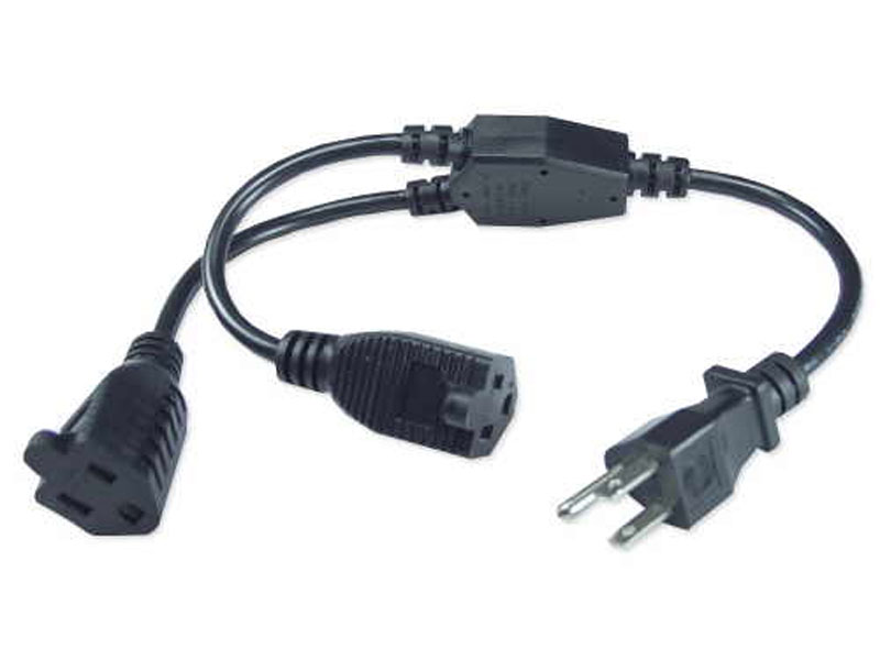 [CBPOQVADP2] QVS PP-ADPT2 12inch OutletSaver AC Power Splitter Adaptor