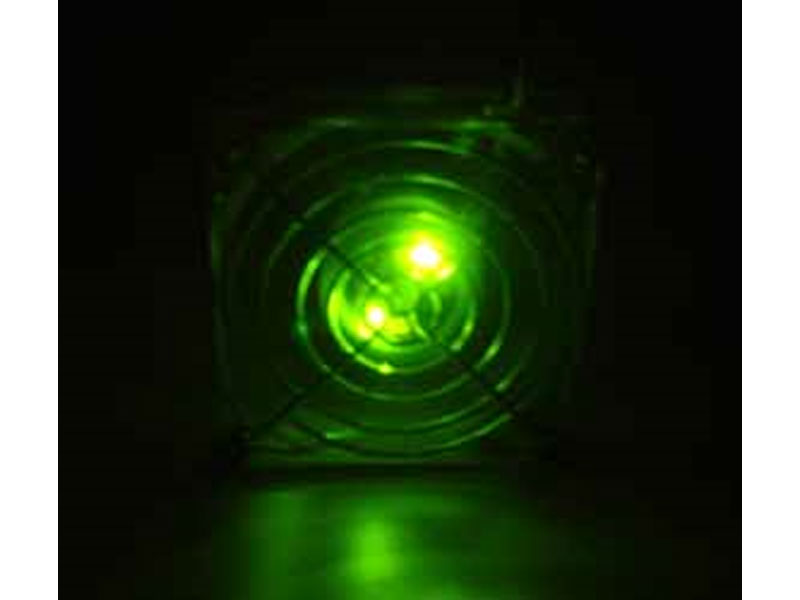 [FA80012LG] Crystal Green LED 80mm Case Fan, Retail Box