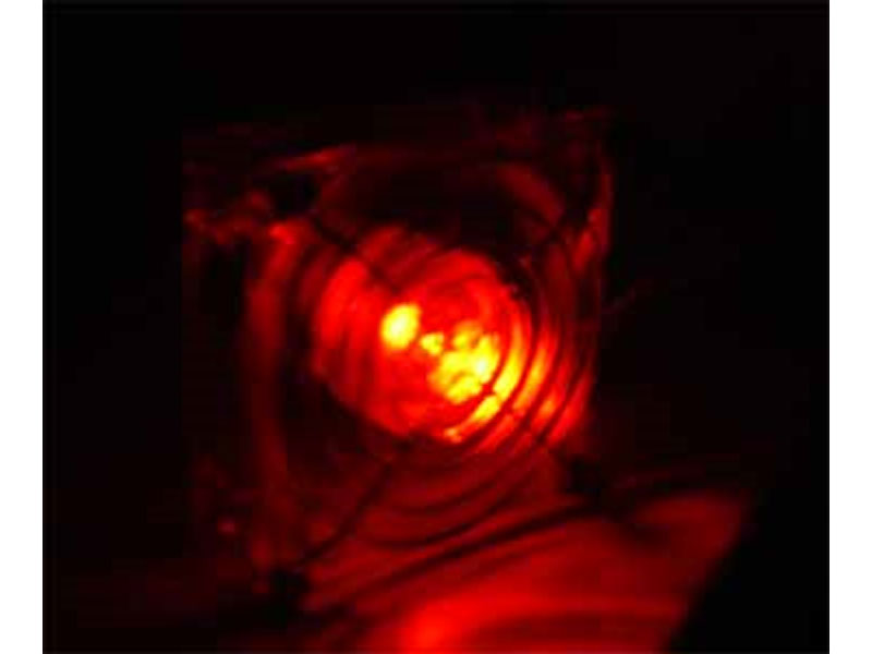 [FA80012LR] Crystal Red LED 80mm Case Fan, Retail Box