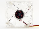 Blue Quad LED 80mm Lighted Fan, 3pin / 4pin Combo Power