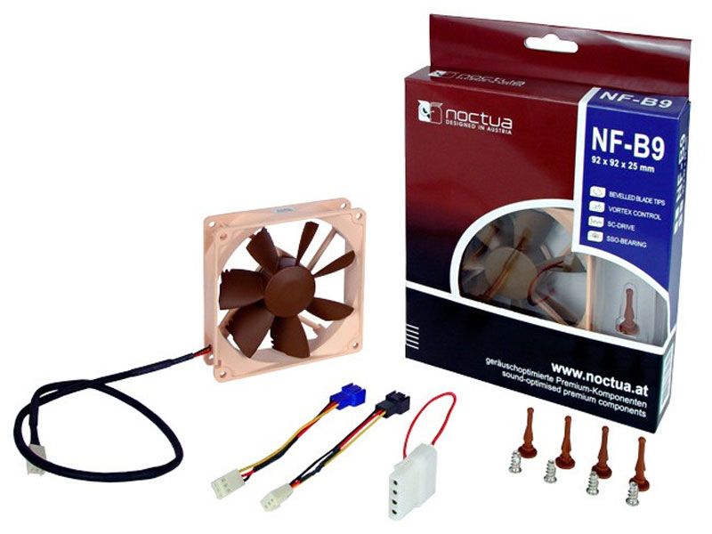 Noctua NF-B9 92mm Fan 800 to 1800RPM, 7dB(A) SSO-Bearing