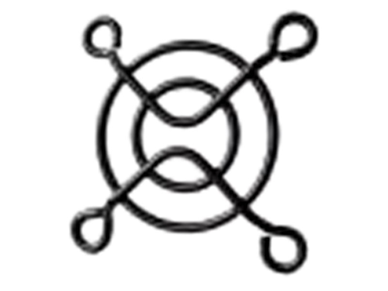 [FAAC01WG4B] 40mm / 4cm Black Fan Wire Guard, 2 Ring