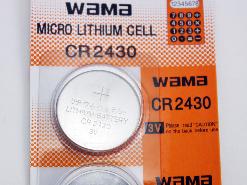 CR2430 Lithium Coin Cell Battery, 1pc