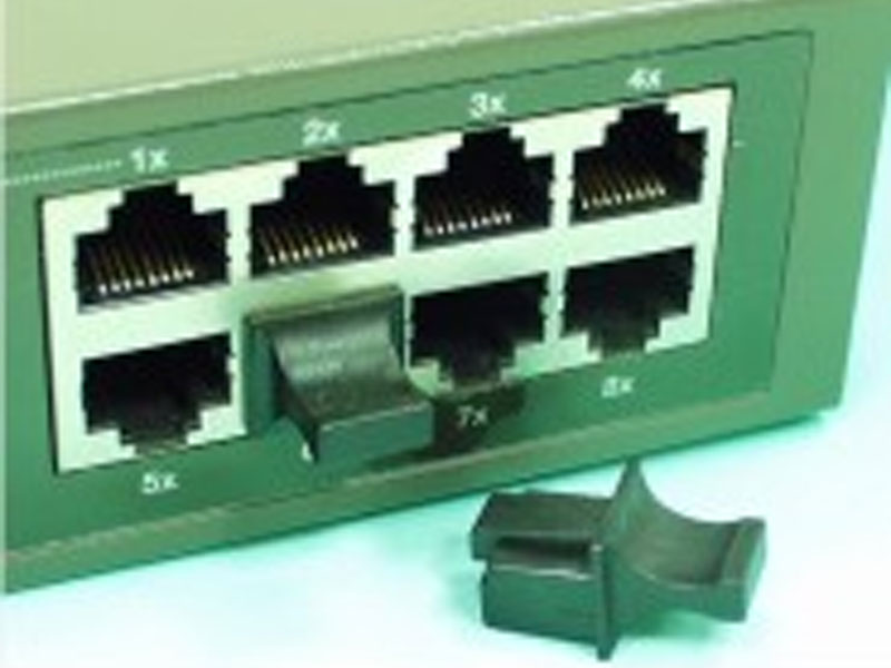 [CBMI01NCJ1] RJ45 Protective Covers for Jacks, Patch Panel Outlets w Grip