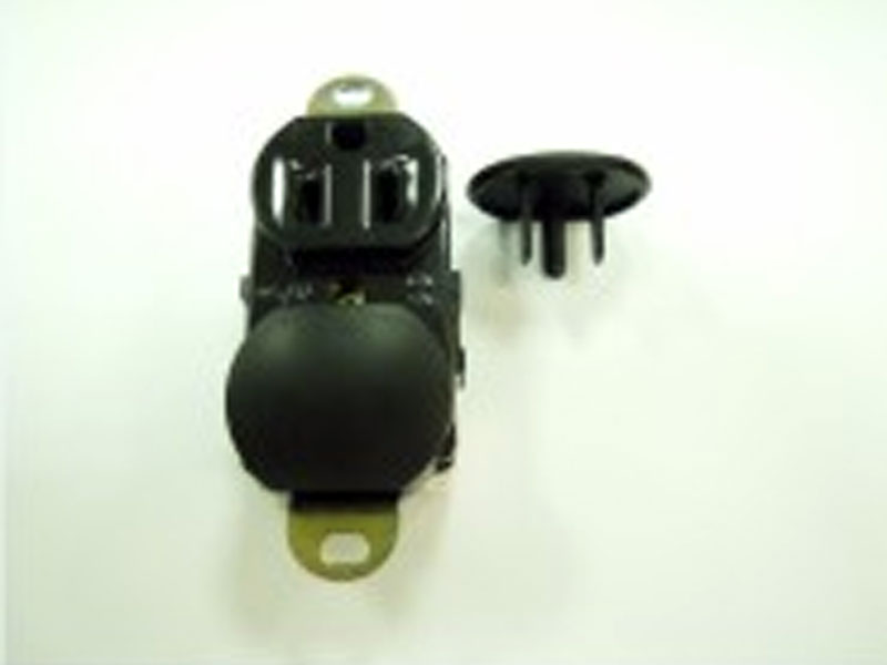 [CBPO01CPWO] AC Wall Outlet Cap USA Power Connector Cover, BLACK