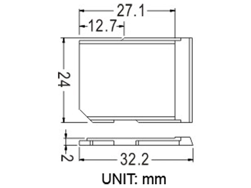 [MESD01COVR] SD Card Socket Cover, Black ABS Plastic, RoHS Compliant