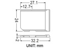 [MESD01COVR] SD Card Socket Cover, Black ABS Plastic, RoHS Compliant