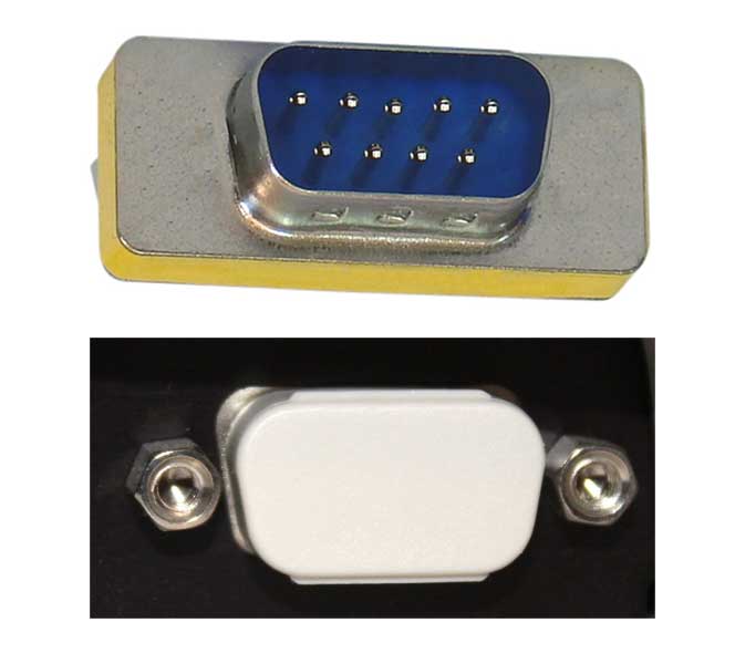 [CBSE01D9MC] Serial Port DB9 Protective Cap, 9pin Male, Beige