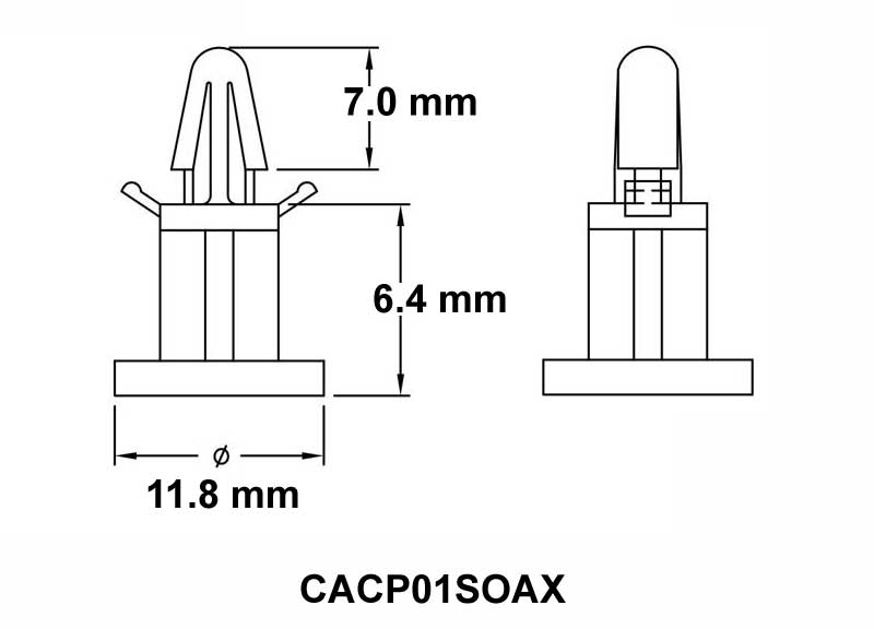ATX Motherboard Standoff Support Spacer, Flat Bottom