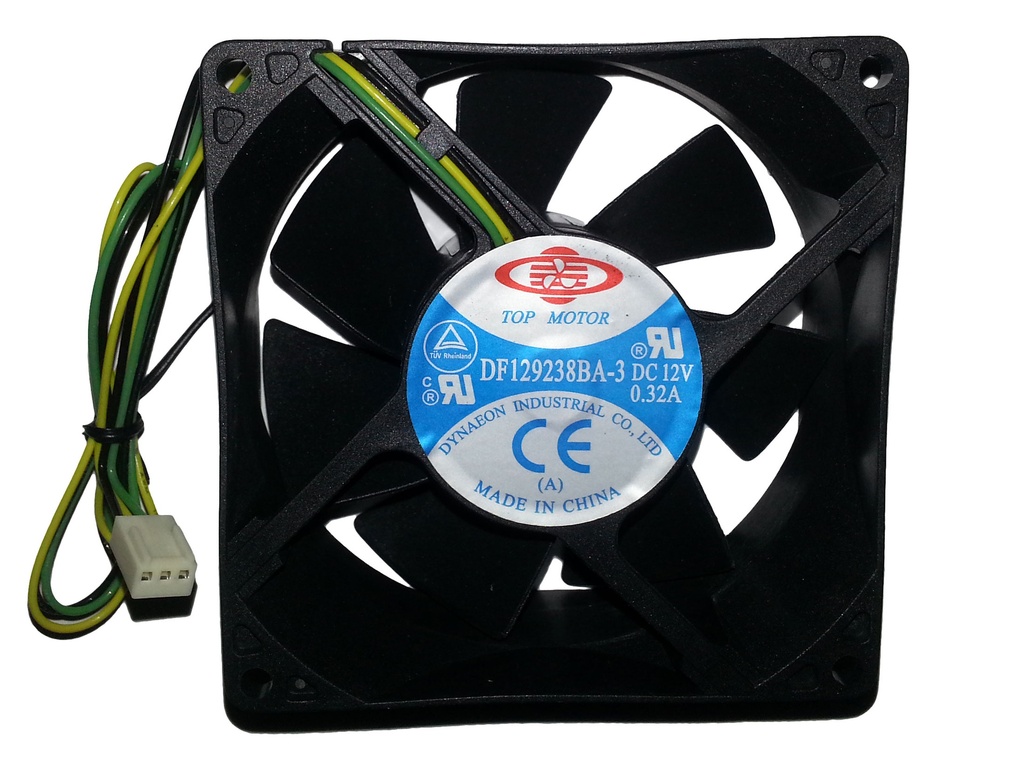 [FA90TM3BH3] Top Motor Fan 92mm x 38mm Double Ball Bearing High RPM 3 pin