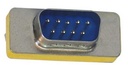Serial Port Protective Cap, 9pin Male, Natural Translucent Color