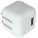 USB Power Adapter AC Wall Charger 5V Output 10 Watt 2.1A,  Input 100V - 240V, 60-60Hz