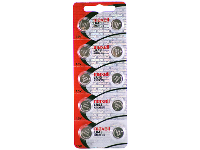 [BAALMALR43] Maxell LR43 Micro Alkaline Battery Coin / Button Cell